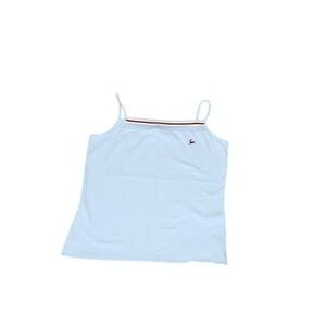 Bossini Light Blue Camisole Tank Top | Size L | Y2K Minimalist Wardrobe Basic